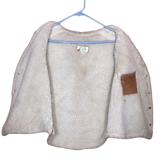 Leather Vest Made in Mexico inside pocket sz 40 defects on lease read - Picture 2 of 7